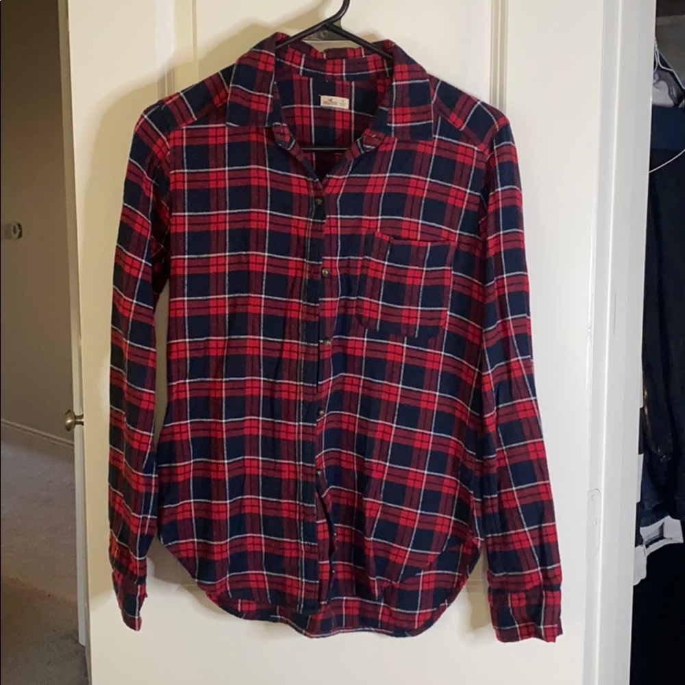 Red and blue flannel